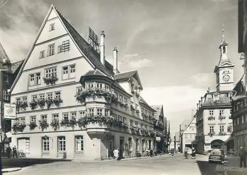 Postcard Germany Aalen Wurtt. Rathaus 1966