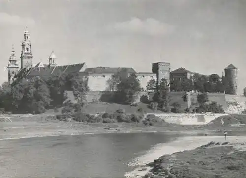 Postcard Poland Krakow Wawel od strong Wisty