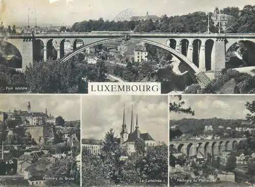Postcard Luxembourg multi view