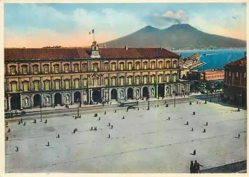 Postcard Italy Naples the royal palace 1952