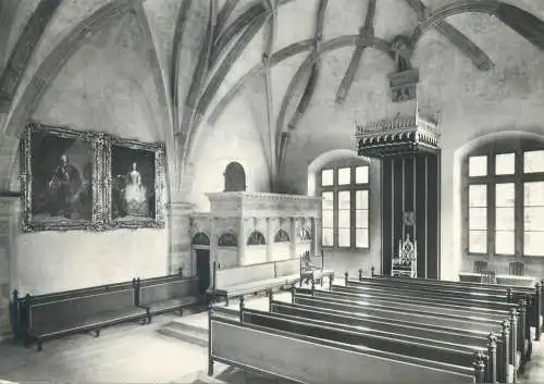 Postcard Czech Republic Prague Praha Renesancni 1966 church interior