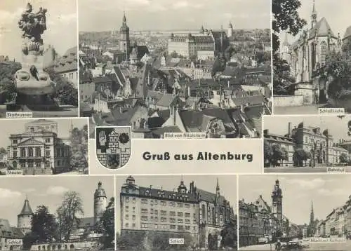 Postcard Germany Altenburger multi view