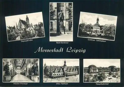 Postcard Germany Leipzig Messestadt