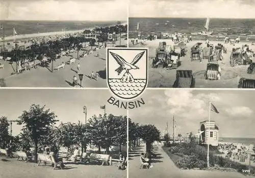 Postcard Germany Bansin multi view