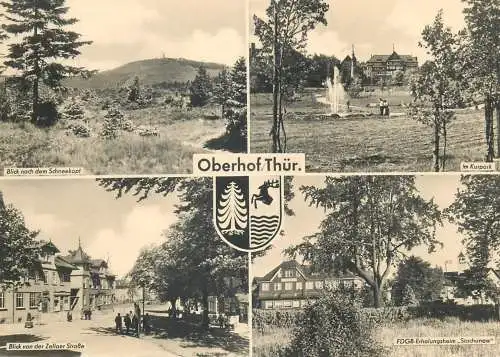 Postcard Germany Oberhof multi view