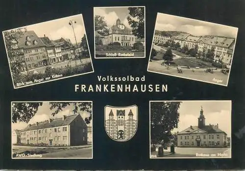 Postcard Germany Frankenhausen multi view