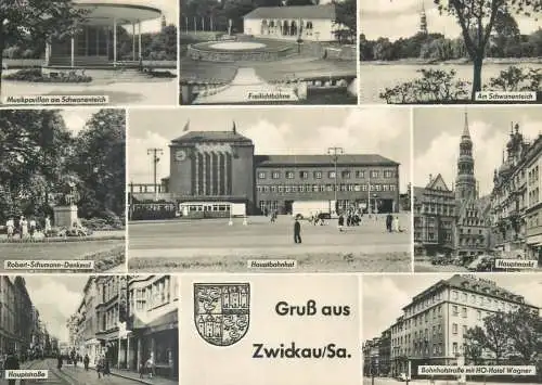 Postcard Germany grub aus Zwickau Sa.