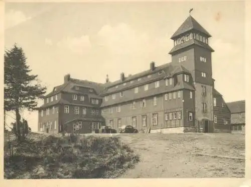 Postcard Germany Fichtelberghaus Gesamtansicht