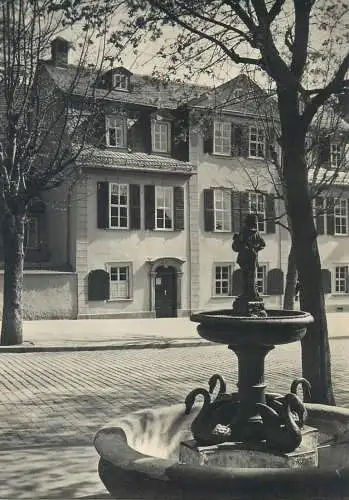 Postcard Germany Weimar Schillerhaus