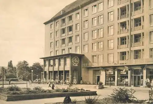 Postcard Germany Dresden Altmarkt mit Ring-Cafe