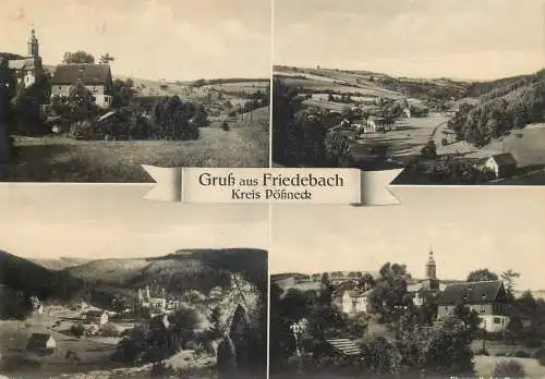 Postcard Germany grub aus Friedebach Kreis Pokneck