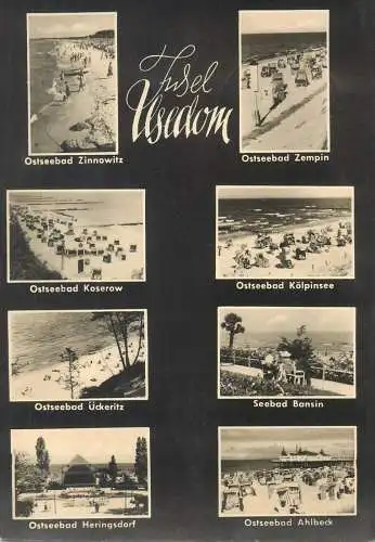 Postcard Germany Insel Ilsedom multi view