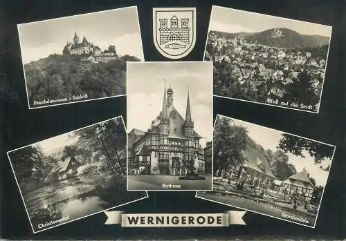 Postcard Germany Wernigerode multi view