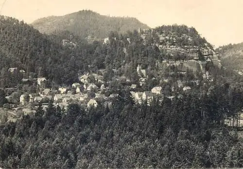 Postcard Germany Zittauer Gebirge kurort Oybin