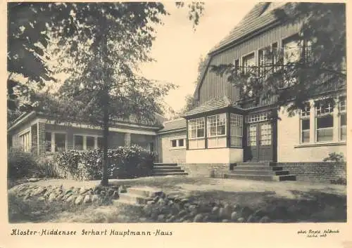 Postcard Germany kloster Hiddensee Gerhart Hauptmann-Haus
