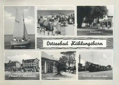 Postcard Germany Ostseebad Kuhlungsborn sailship