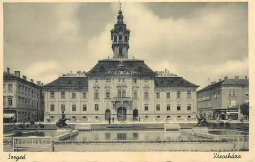 Postcard Hungary Szeged Varoshaza
