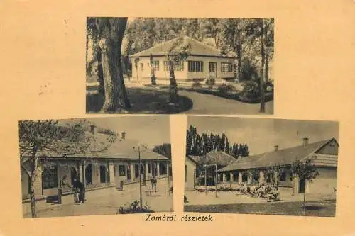 Postcard Hungary Zamardi reszletek