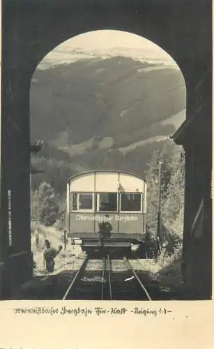 Postcard Germany Oberweissbocher Bergbahn train