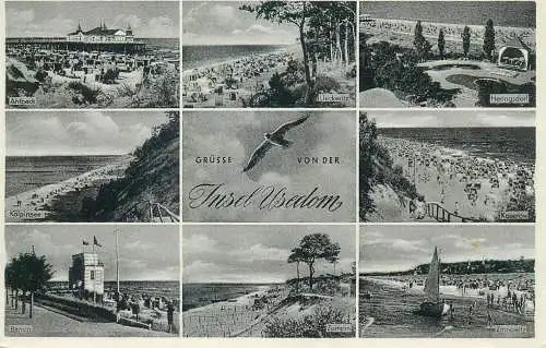 Postcard Germany Insel Usedom 1959
