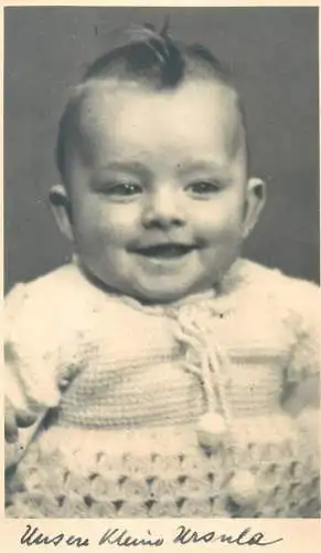 Postcard children types vintage photo cute funny laughing baby