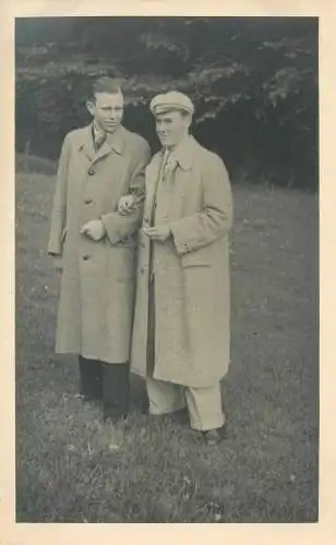 Social History vintage real photography anonymous people men elegant outfits
