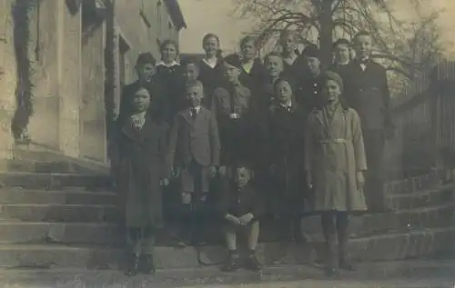 Social History vintage real photography anonymous people schoolchildren types group picture