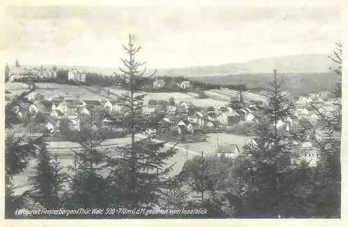 Postcard Germany Luftkurort Finsterbergen Inselblick
