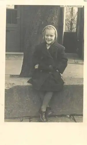 Social History vintage real photo young girl beautiful smile