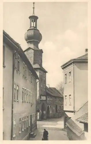 Postcard Germany Saalfeld Saale blick zum oberen Tor