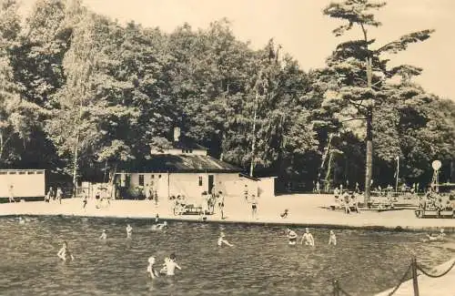 Postcard Germany Sahmbad community pool