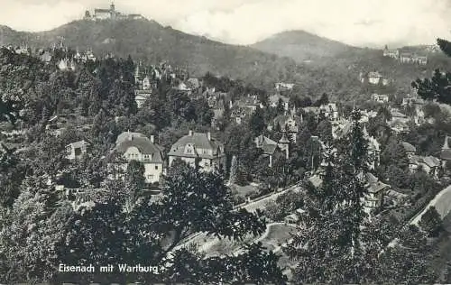 Postcard Germany Eisenach mit Wartburg