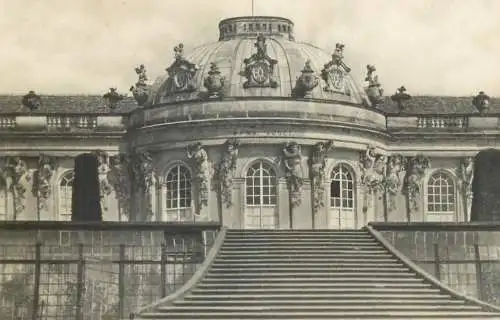 Postcard Germany Potsdam Sanssouci palace