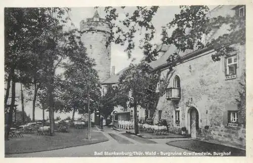 Postcard Germany Bad Blankenburg Thuringerw burgruine tower