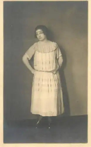 Vintage studio photography atelier photographers anonymous person beautiful woman 1924 portrait picture
