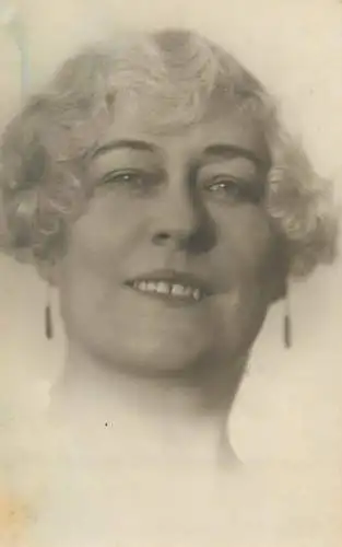 Vintage studio photography atelier photographers smiling woman anonymous person portrait picture