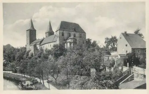 Postcard Germany Rochlitz schloss