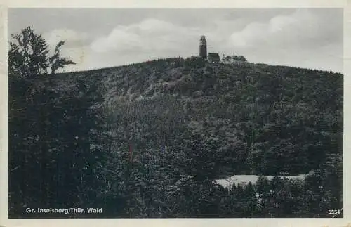 Postcard Germany Thur. Wald Gr. Inseberg