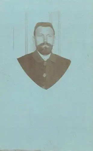 Vintage studio photography atelier anonymous person portrait social history elegant gentleman fancy moustache and beard