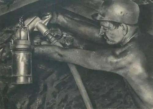 Coal minning postcard