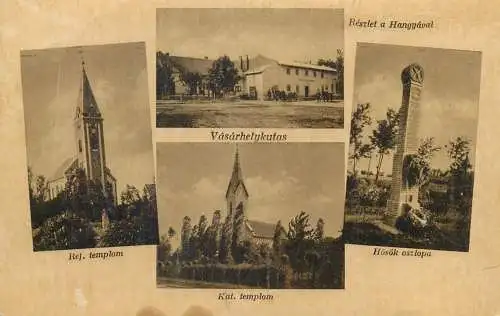 Postcard Hungary Vasarhelykutas multi view