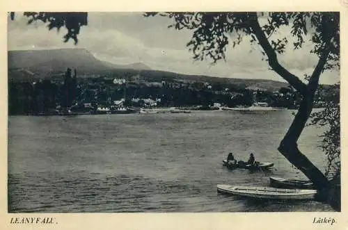 Postcard Hungary Leanyfalu