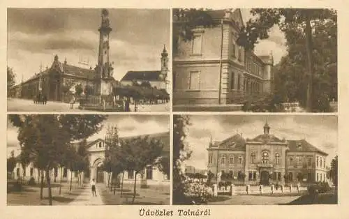 Postcard Hungary udvozlet Tolnarol
