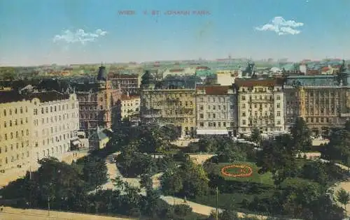 Austria Wien St Johann Park aerial view