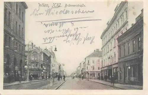 Postcard Austria Wien Brunnerstrasse