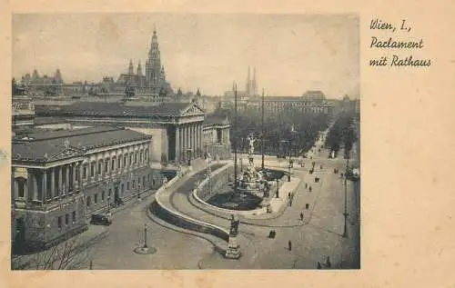 Austria Wien Parliament mit Rathaus