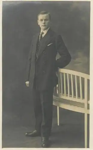 Vintage studio photography atelier photographers anonymous person elegant young gentleman portrait