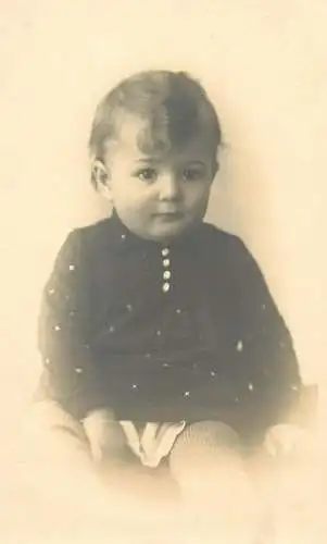 Vintage studio photography atelier photographers little child anonymous person real photo portrait