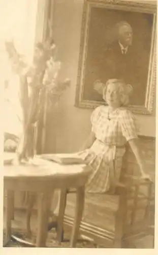 Vintage studio photography atelier photographers elegant woman anonymous person real photo portrait