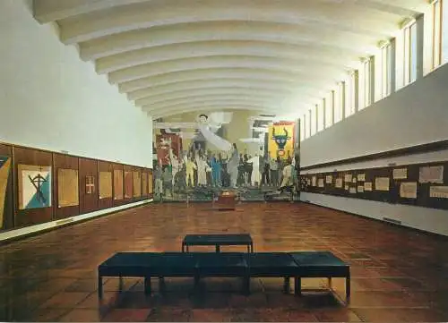 Switzerland Schwyz Bundesbriefarchiv Ausstellungssaal Fresko von W. Clenin Rutlischwur
